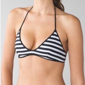 🐬 Lululemon Reversible Black White stripe Bikini Set
